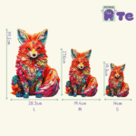 Puzzle in Legno a Taglio Irregolare – Volpe