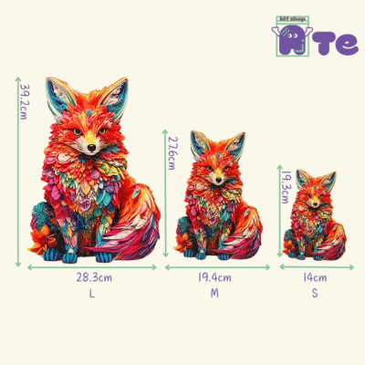 Puzzle in Legno a Taglio Irregolare – Volpe