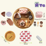 Kit Magneti da Frigo – Dolce Merenda in Marrone