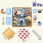 Kit Magneti da Frigo – Merenda Panna e Mirtilli