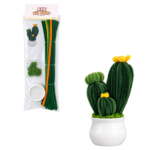Cactus In Vaso - Kit Creativo con Scovolini