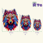 Puzzle in Legno a Taglio Irregolare – Lupo