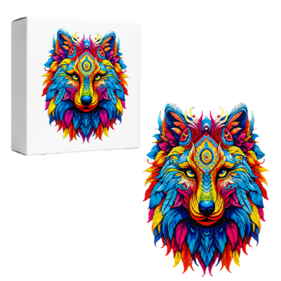 Puzzle in Legno Irregolare – Lupo