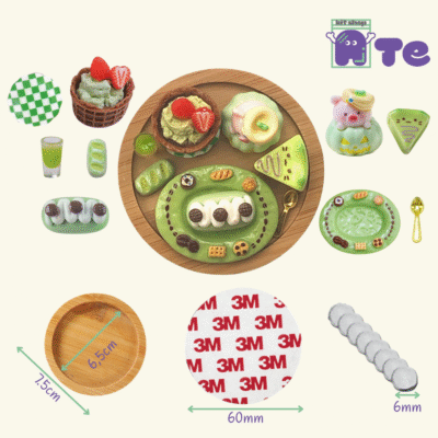 Kit Magneti da Frigo – Maialino al Matcha Stregato