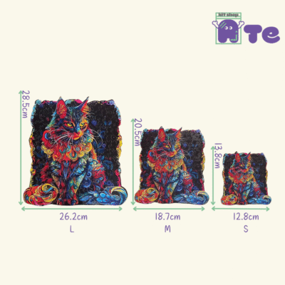 Puzzle In Legno A Taglio Irregolare - Gatto
