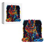 Gatto – Puzzle in Legno Irregolare