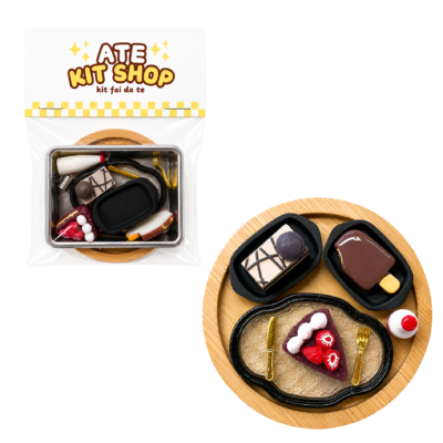 Piatto Nuvola Nero – Kit Magneti da Frigo