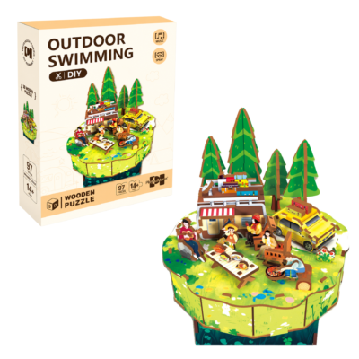 Picnic nel Bosco – Puzzle 3D con Carillon