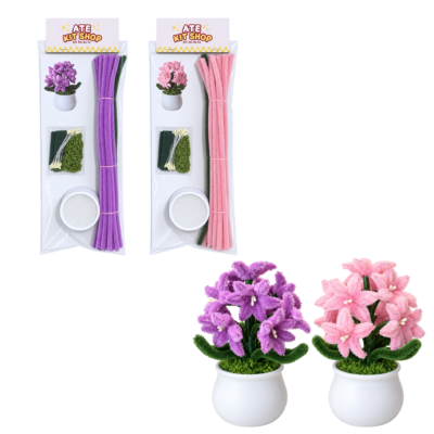 Giacinto in Vaso – Kit Creativo con Scovolini